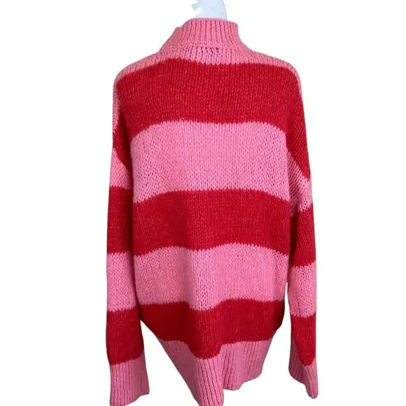 Mango Carioca Sweater Red Pink Small - Picture 7 of 16